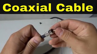 How To Install A Coaxial Cable With Regular ToolsFull Tutorial [upl. by Sigfrid]