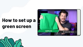 How To Set Up A Green Screen  Streamlabs Desktop [upl. by Yatnoed]