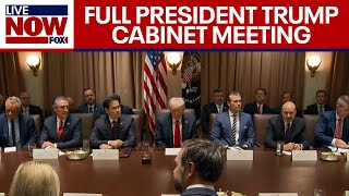 Trump Cabinet Meeting President Trump hosts meeting with Elon Musk DOGE  FULL [upl. by Arah]