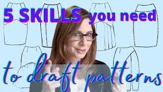 5 SKILLS YOU NEED to draft patterns for fashion design [upl. by Yrailih]