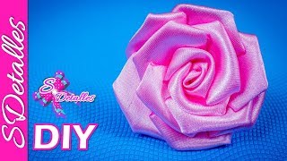 Como hacer flores Flores de Tela  9  Video 115  SDetalles  DIY [upl. by Asilem682]