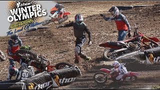 Motocross Fights amp Crazy Crashes Insane Day at Mini Os [upl. by Akamaozu]