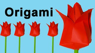 Como Hacer Flores De Papel Origami Fácil [upl. by Atnuhs]