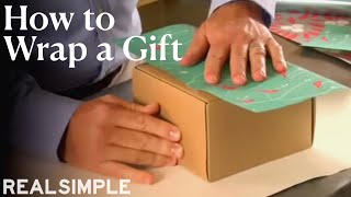 How to Wrap a Gift  Real Simple [upl. by Stewart]