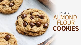 Almond Flour Cookies  glutenfree chocolate chip cookies [upl. by Kam]