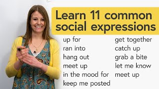 Easy English Conversation 11 Common Social Expressions [upl. by Tyre281]