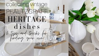 Vintage Pfaltzgraff Heritage Dishes  Tips and Tricks [upl. by Dardani]