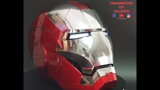 IRON MAN MARK V HELMET UNBOXING FULL REVIEW [upl. by Enalda176]