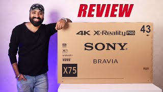 Sony Bravia X75 43 inch 4K Android TV 2021 Variant  Almost Perfect 🔥 [upl. by Rocky751]