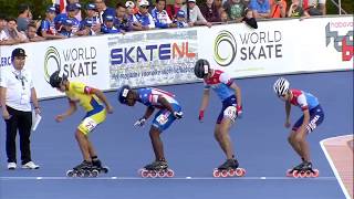 JUNIOR Men 500M  Final  Speed Skating  World Championships 2018  Heerde [upl. by Nicodemus]