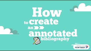 How to Create an Annotated Bibliography MLA [upl. by Harrat]