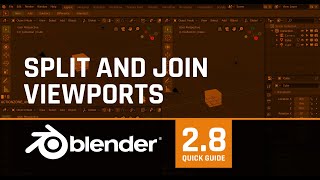 Split and join viewports  BLENDER 28 [upl. by Salba]