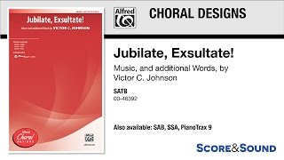 Jubilate Exsultate by Victor C Johnson – Score amp Sound [upl. by Nahtanoy]