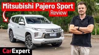 Mitsubishi Pajero Montero Sport review Seats 7 tows 3100kg amp has 2020s biggest paddle shifters [upl. by Malvie323]