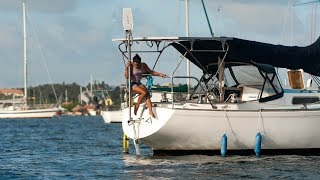 Replacing our Autopilot with a CapeHorn WINDVANE — Sailing Uma Step 101 [upl. by Reina]