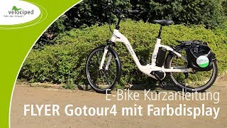 EBikeKurzanleitung – FLYER Gotour4 mit Farbdisplay [upl. by Helge622]