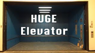 HUGE Freight Elevator ride  Texas sized Thyssen Dover Hydraulic with CUSTOM IMPULSE and EPIC MOTOR [upl. by Botti]