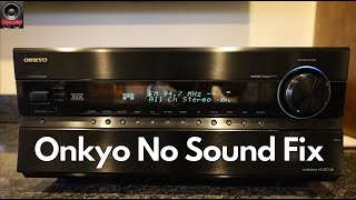 Onkyo Home Theater Receiver No Sound Fix  DTS Chip ReFlow [upl. by Gans]