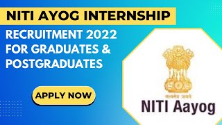 How to Fill Niti Ayog internship form   Internship Oppourtunity 2022 [upl. by Sinnaiy]