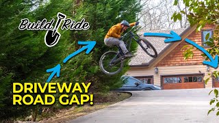 Building a mountain bike jump over my driveway [upl. by Squier]