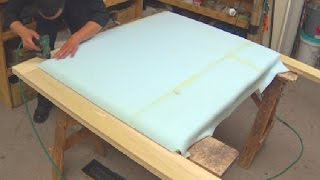 DIY HOW TO UPHOLSTER A HEADBOARD  ALO Upholstery [upl. by Drareg591]