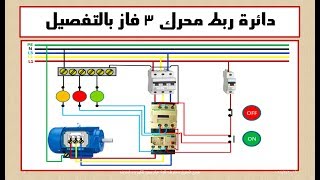 توصيل موتور 3 فاز شرح مفصل ومتكامل I هيثم سعيد [upl. by Thrasher]