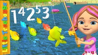 12345 Once I Caught a Fish Alive  Number Song for Kids  Nursery Rhymes by Little Treehouse [upl. by Nnylorac]