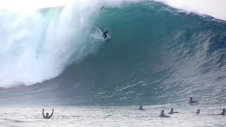 Surfers Catch Unbelievable Waves at The Wedge [upl. by Pasahow]