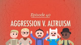 Aggression vs Altruism Crash Course Psychology 40 [upl. by Yetah176]