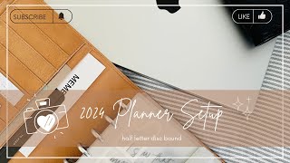 2024 Planner Setup amp Chat  Half Letter Discbound [upl. by Channa]