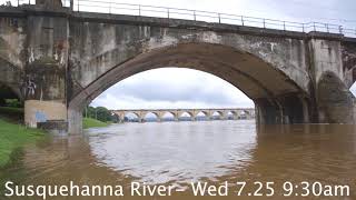 Watch the Susquehanna River rise in Harrisburg [upl. by Neural]