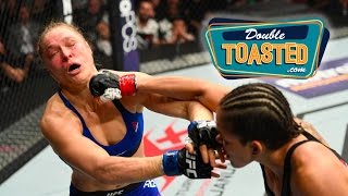 RONDA ROUSEY LOSES TO AMANDA NUNES IN 48 SECONDS  Double Toasted Highlight [upl. by Hewart420]