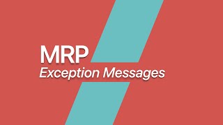 What is Exception message  SAP MRP  Exception Messages  SAP MRP  SAP Demo [upl. by Thaxter]