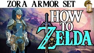 COMPLETE Zora Armor Set  Zelda Breath of the Wild GUIDE [upl. by Irtimid213]