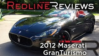 2012 Maserati GranTurismo Convertible Sport Review Walkaround Exhaust StartUp amp Rev [upl. by Billmyre]