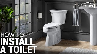 How to Replace and Install a Toilet [upl. by Blithe]