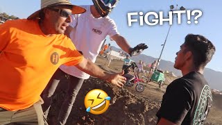 FIGHT BREAKS OUT AT PIT BIKE RACE [upl. by Nic]