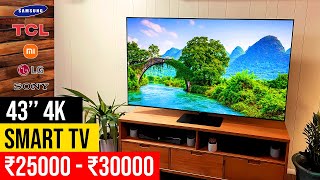 Top 5 Best 43 inch 4K Smart TV in 2024 ⚡ Best Premium 43quot 4k Android Smart TV in India For 2024 ⚡ [upl. by Sandye]