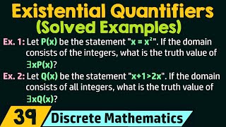 Existential Quantifiers  Examples [upl. by Phail250]