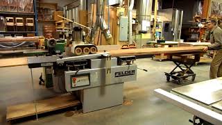 power feeding large boards on a jointer [upl. by Varian687]