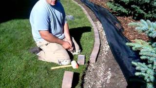 How to install a Paving Stone Border [upl. by Fayette]