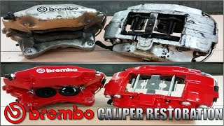 25 Year Old Brembo Brake Caliper Restoration  Rebuild [upl. by Siramaj]