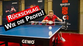 Gefährliche Aufschlagannahme wie Profis  Tischtennis Tricks [upl. by Scheer]