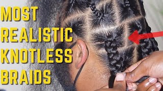 Jumbo KNOTLESS BOX BRAIDS For Beginners  ItsAbeeyola [upl. by Consolata877]