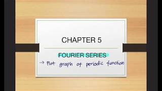 FOURIER SERIES Plot graph of periodic function [upl. by Gnok]