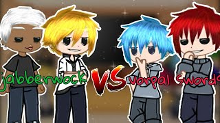 Реакция персонажей Баскетбол КурокоVorpal swords vs Jabberwock🏀 гача клуб [upl. by Joete]