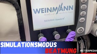 Simulationsmodus Beatmung MEDUMAT Standard2 und Transport [upl. by Kendra]