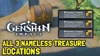 Genshin Impact All 3 Nameless Treasure Locations amp Where To Trade Them In [upl. by Eveneg]