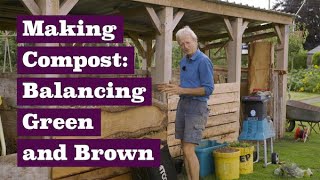 Compost Making balancing green amp brown or nitrogen amp carbon [upl. by Cedar]