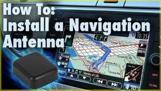 How to Install a GPS Navigation Antenna Car Stereo Accessory  Car Audio 101 [upl. by Bidle]